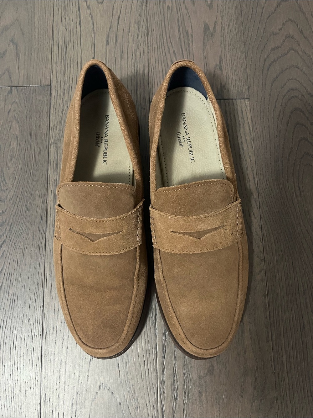 Banana Republic Men's Suede Loafers in Tan Brown